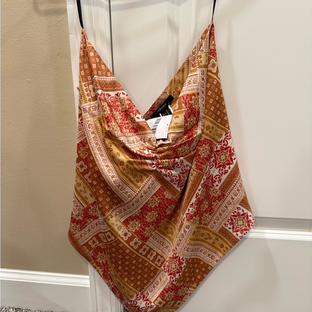 forever 21 Bohemian Print bandana top